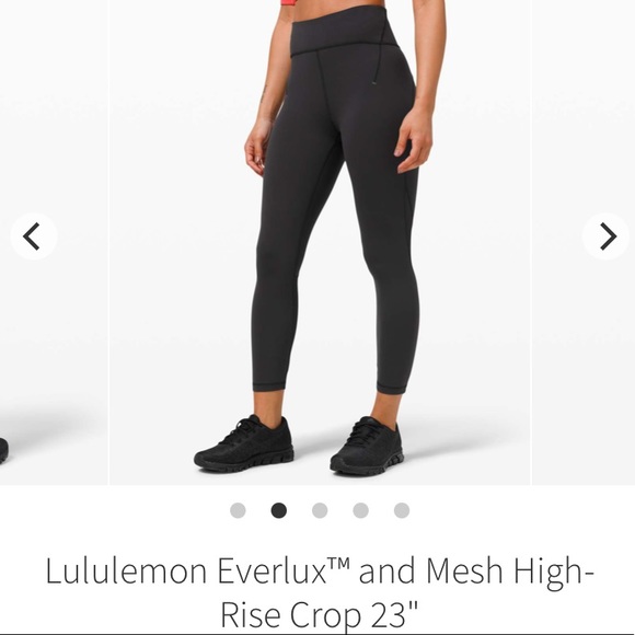 lululemon athletica Pants - Lululemon Everlux and Mesh High-Rise Crop 23"